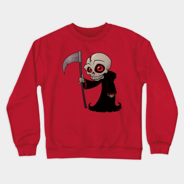 Little Reaper Crewneck Sweatshirt by fizzgig